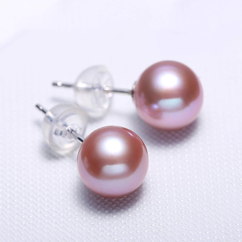 本真珠 エジソンパールピアス　大粒 13mm 無調色 桜紫 本真珠 エジソンパールピアス 大粒 13mm 無調色 桜紫